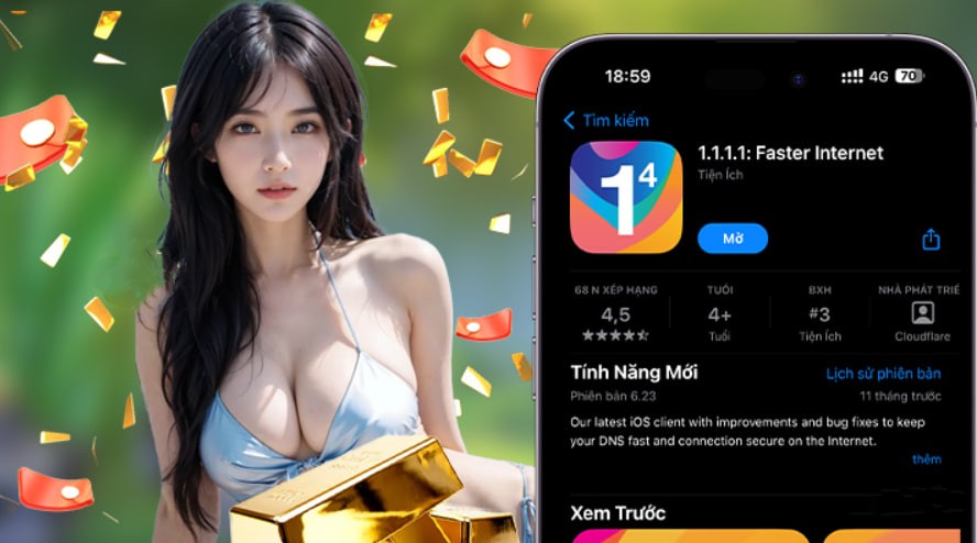Hình ảnh quảng cáo của 1bot hiển thị nền tảng và các lợi ích
